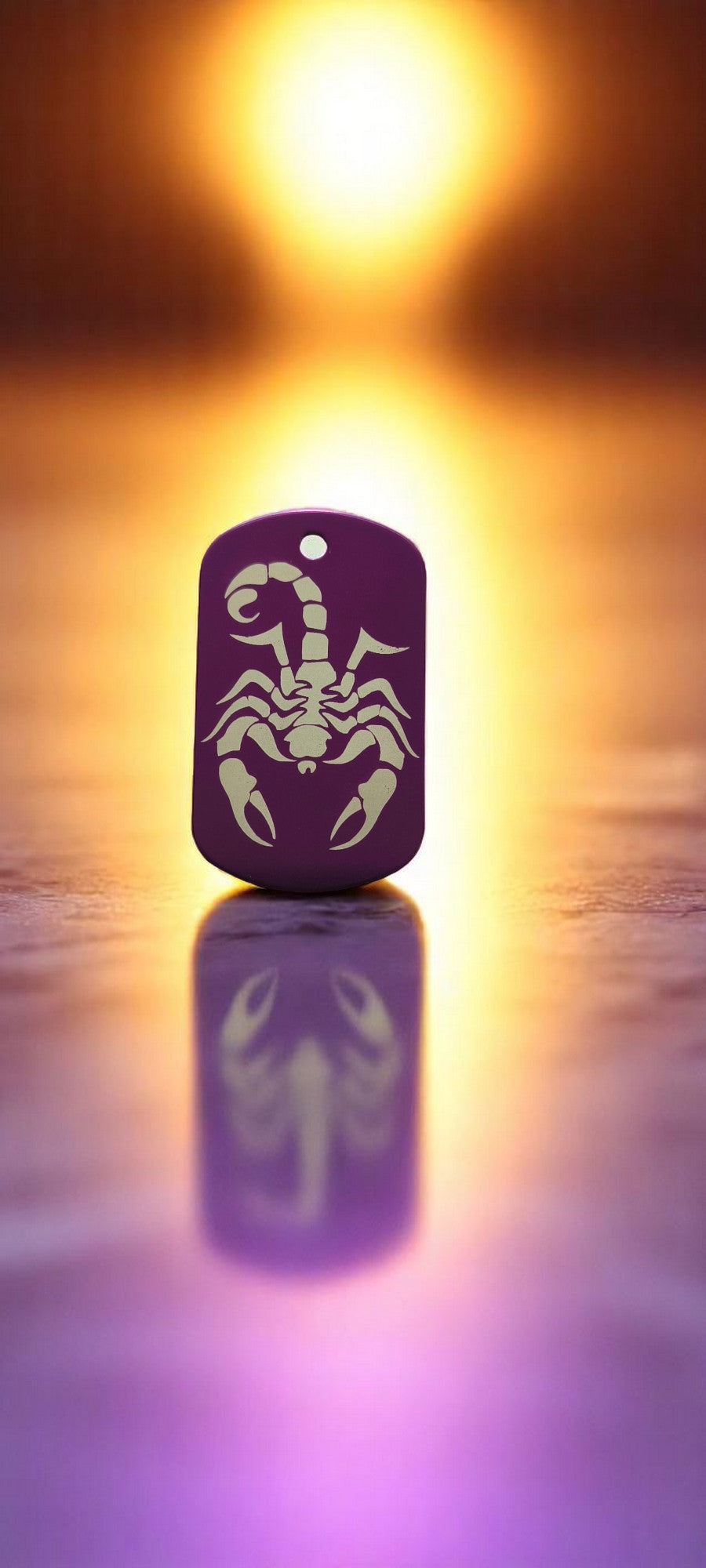 Plaque militaire violet