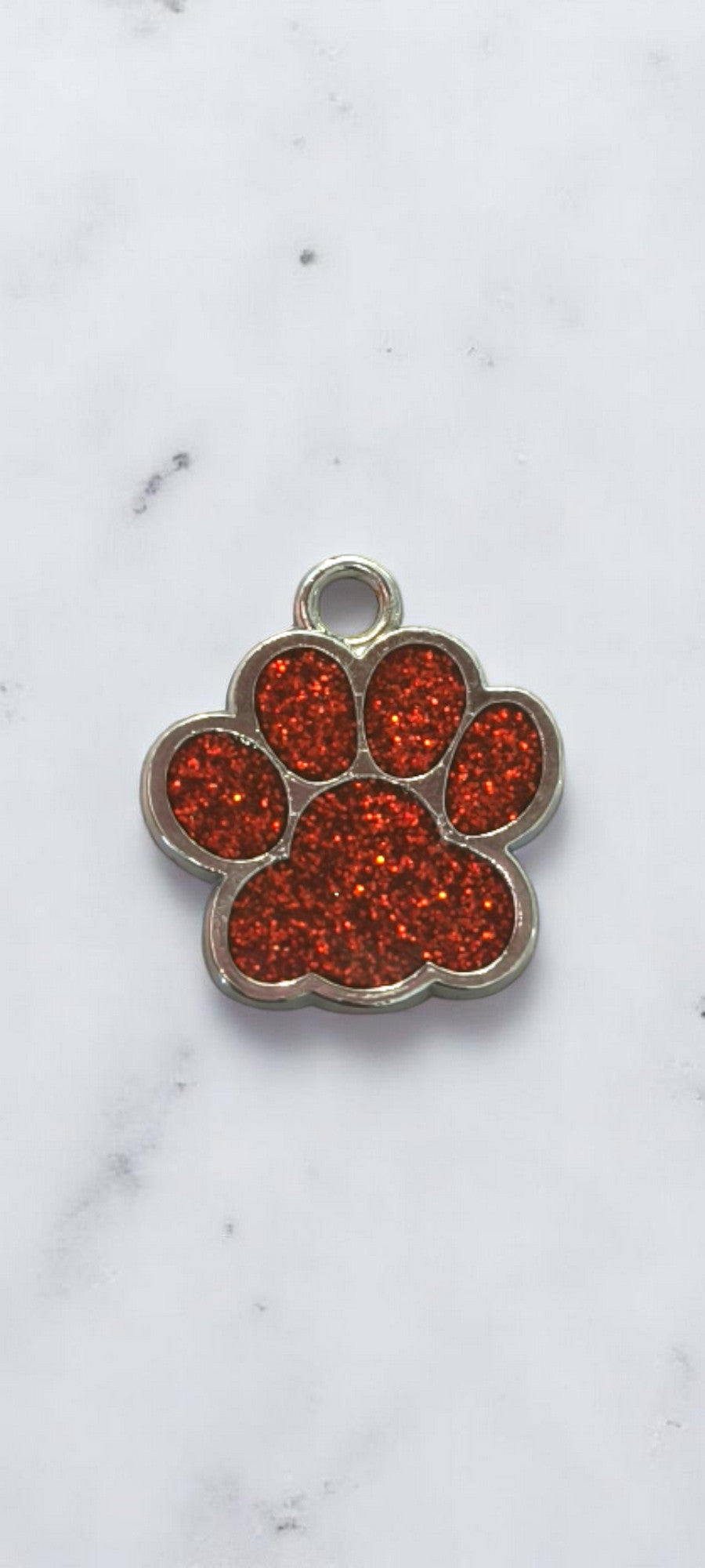 Medaglione di paillettes rosse