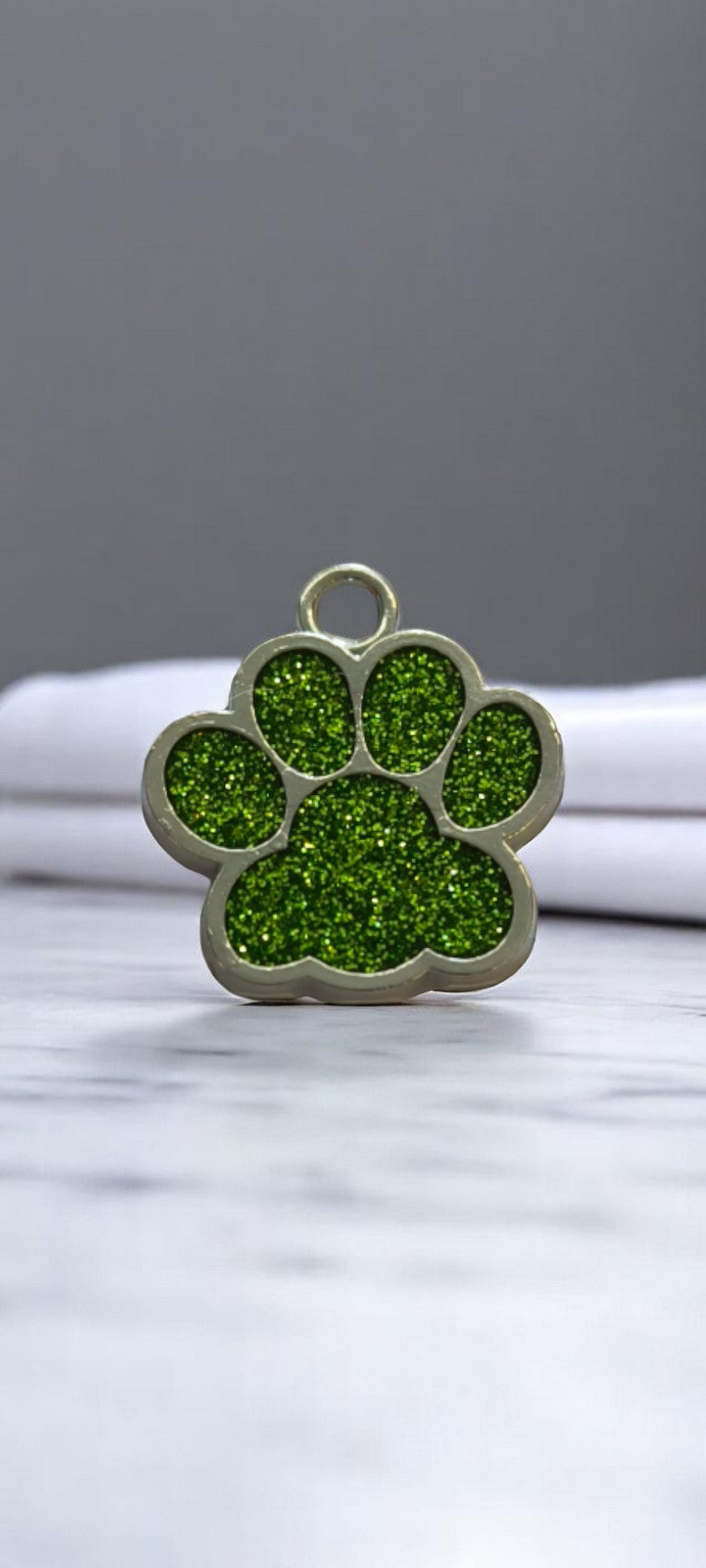 Médaillon à paillette vert clair