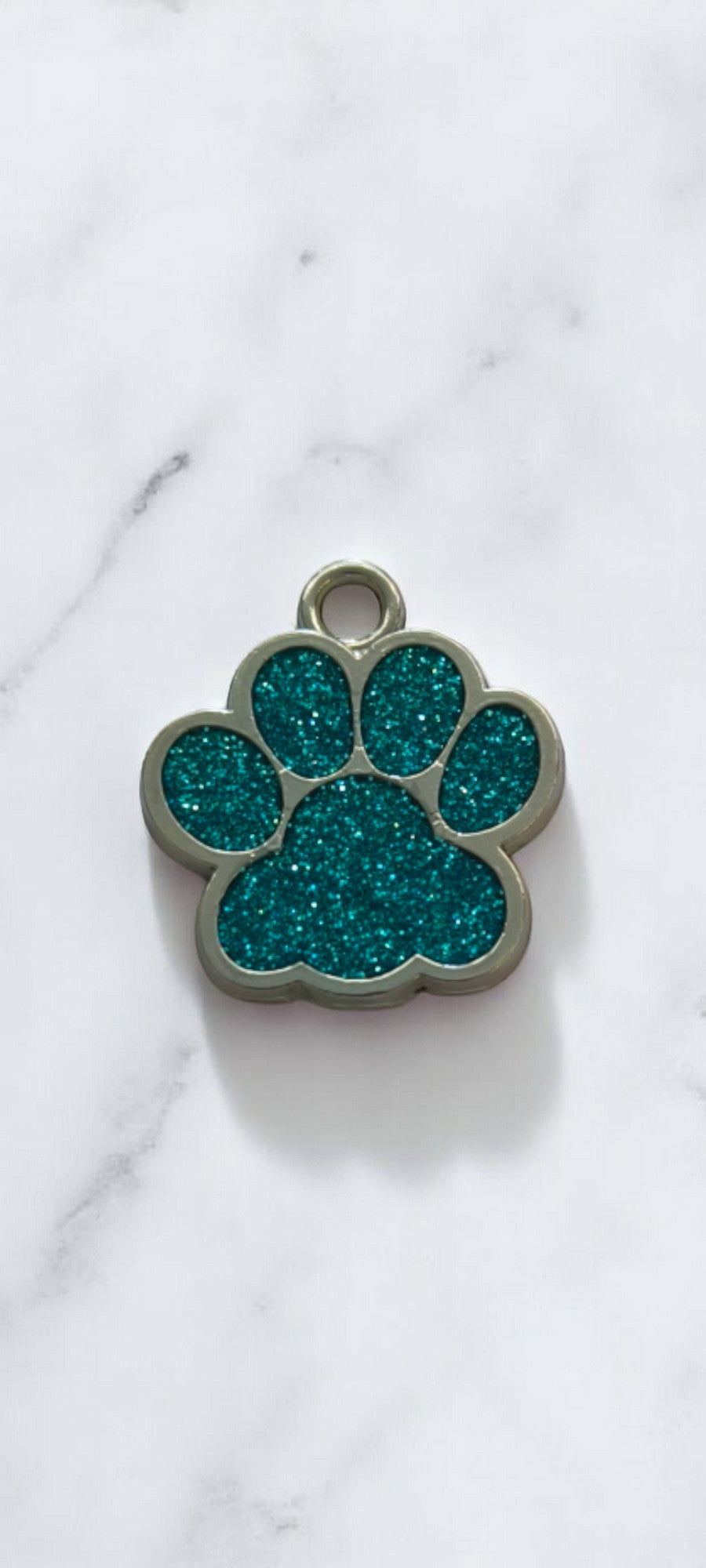 Médaillon à paillette bleu clair