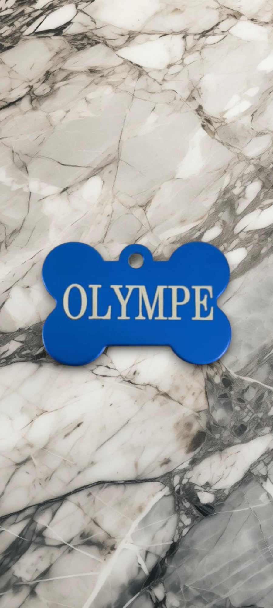 Medaglione in osso blu scuro