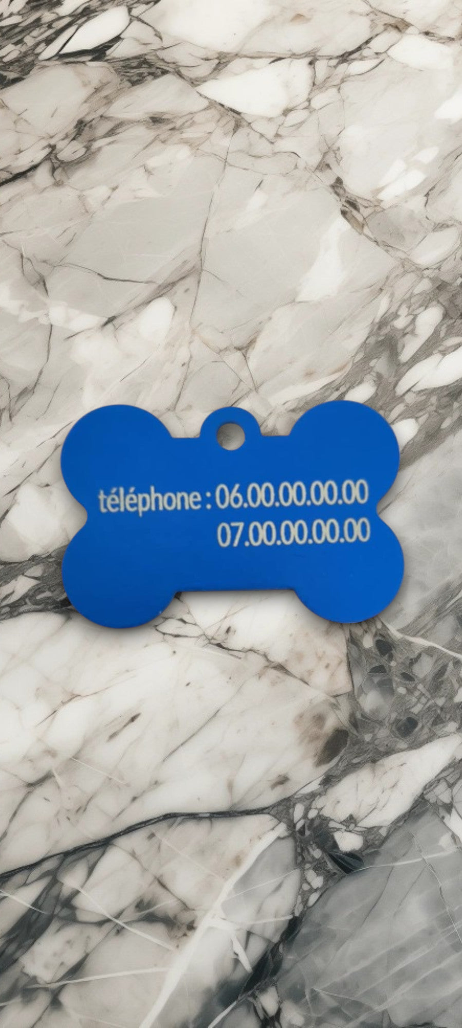 Medaglione in osso blu scuro