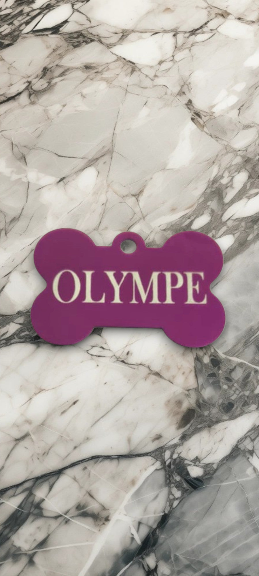 Medaglione in osso viola
