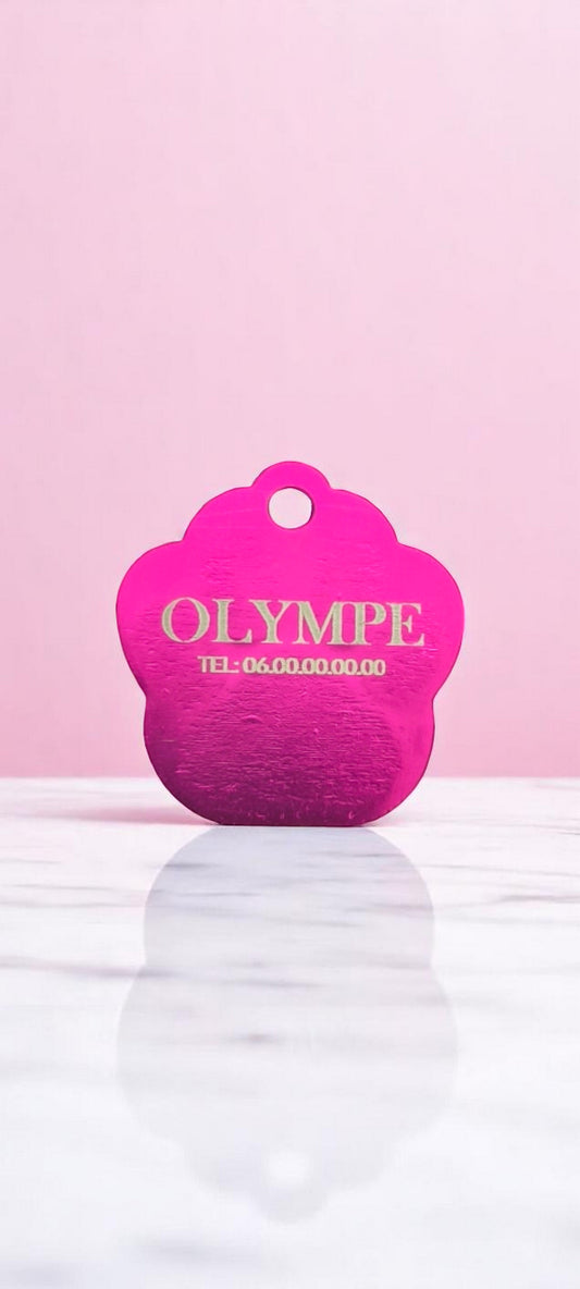 Medaglione con zampa rosa