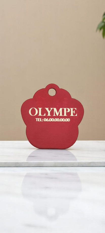 Médaillon patte rouge