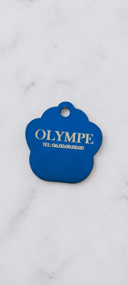 Médaillon patte bleu foncé
