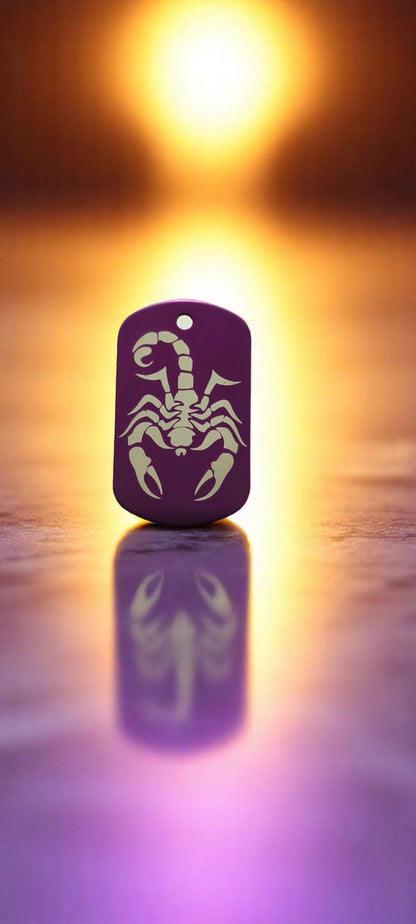 Plaque militaire violet