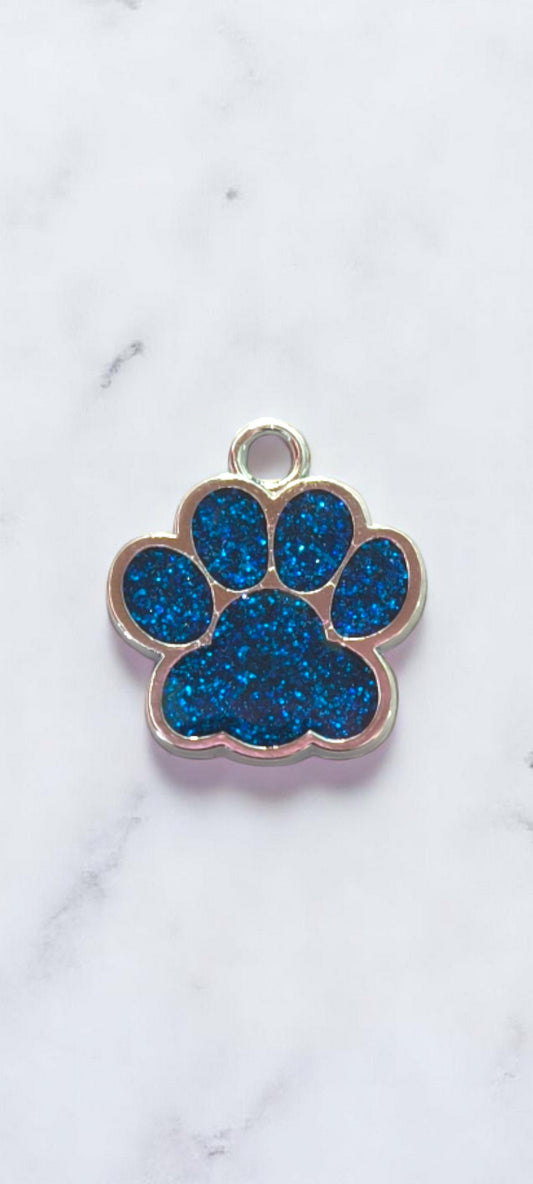 Medaglione di paillettes blu scuro