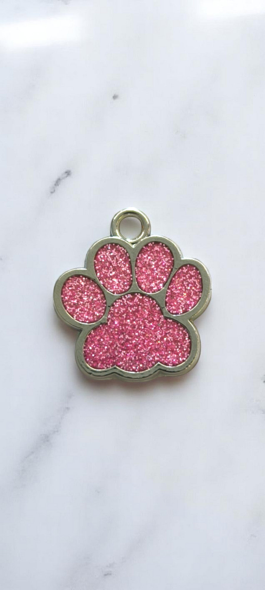 Medaglione di paillettes rosa