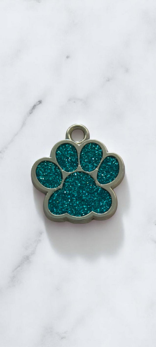 Medaglione di paillettes azzurro chiaro