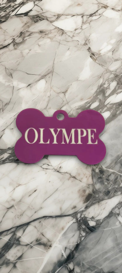 Medaglione in osso viola